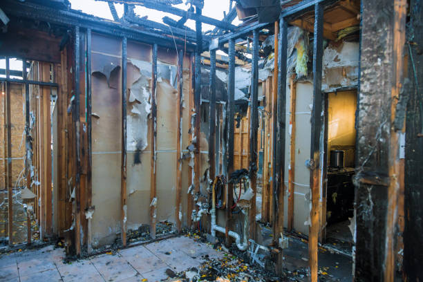 Professional Fire Damage Removal technician working in Cutchogue, NY